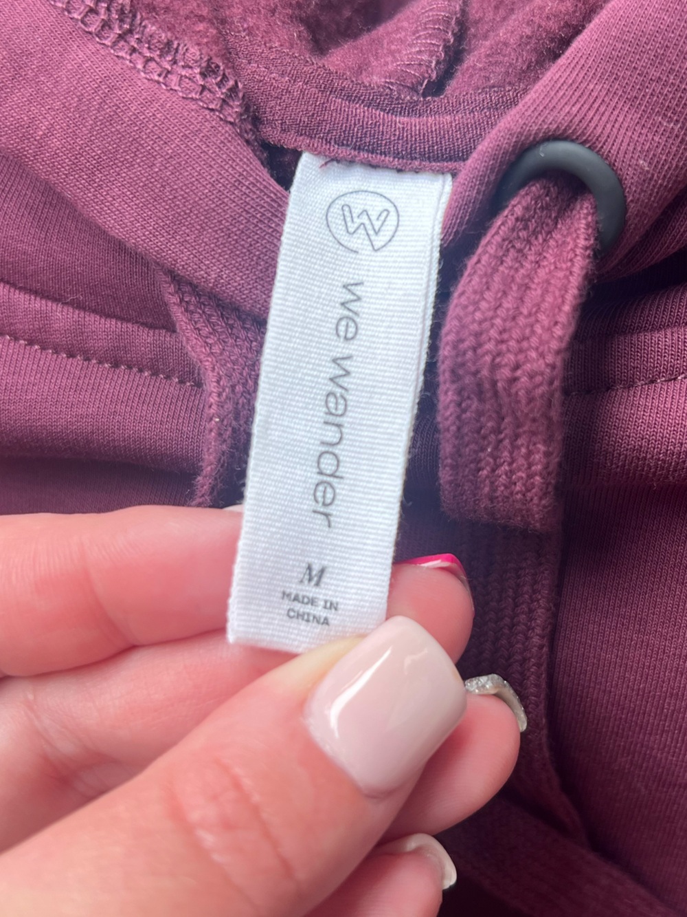 Wandersoft Dark Purple Medium Fleece Hoodie - Picture 6 of 11